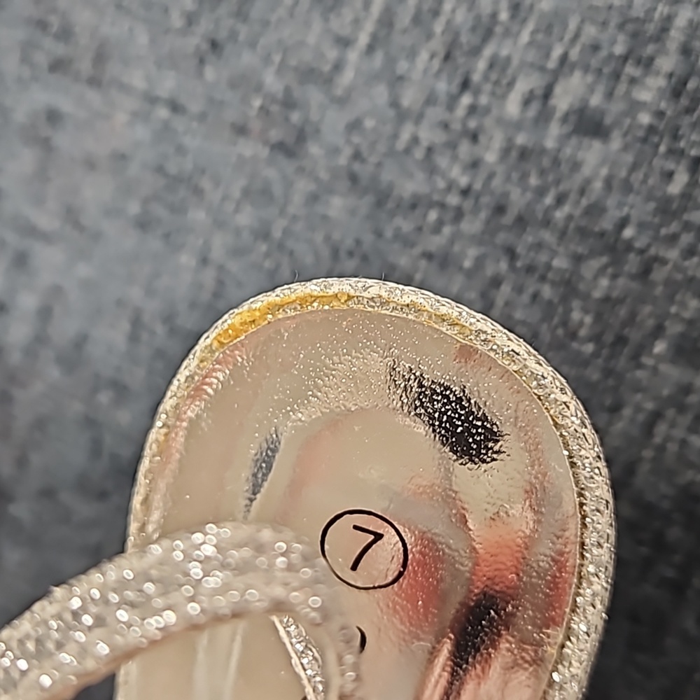 heels size 7 sequin great heel height - Picture 5 of 7